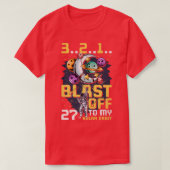 Blast Off To My 27th Solar Orbit, 27th Birthday As Tシャツ (デザイン正面)
