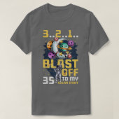 Blast Off To My 35th Solar Orbit, 35th Birthday As Tシャツ (デザイン正面)