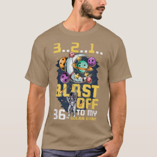 Blast Off To My 36th Solar Orbit, 36th Birthday As Tシャツ