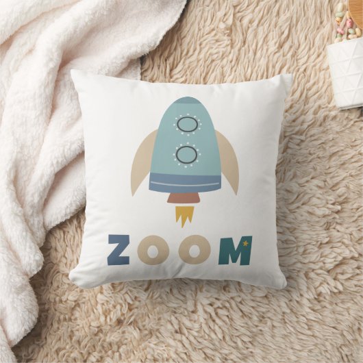 Blast Off Zoom First Trip のまわりに the Sun クッション (ブランケット)