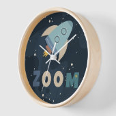 Blast Off Zoom First Trip のまわりに the Sun 壁時計 (傾斜)
