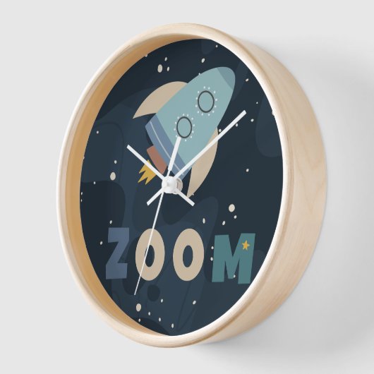 Blast Off Zoom First Trip のまわりに the Sun 壁時計 (傾斜)