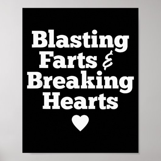 Blasting Farts & Breaking Hearts Funny Valenti ポスター (正面)