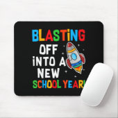 Blasting Off Into A New School Year First Day Teac マウスパッド (マウス)