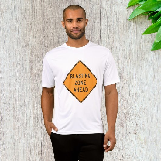 Blasting Zone Ahead Warning Sign Safety Tシャツ