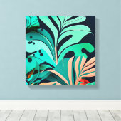 Blätter キャンバスプリント (インサイチュ (ウッドフロア))