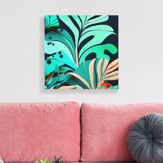 Blätter キャンバスプリント (インサイチュ (リビング))