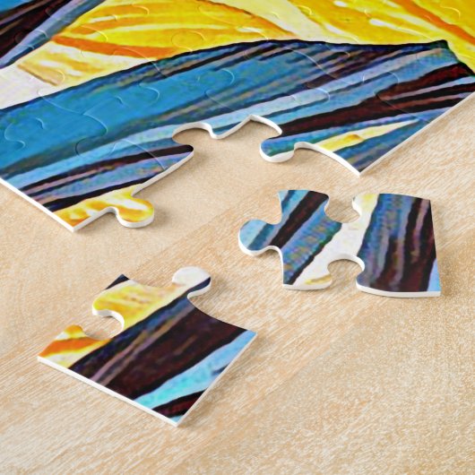 Blatter in Farben ジグソーパズル (側面)