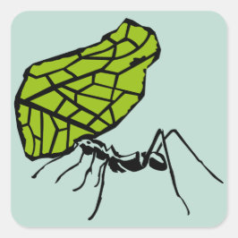 Blattschneideameise Natur Stencil スクエアシール