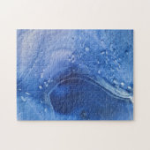 Blau abstrakt ジグソーパズル (横)