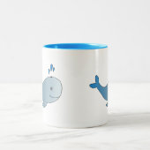Blau-grauer Wal ツートーンマグカップ (中央)
