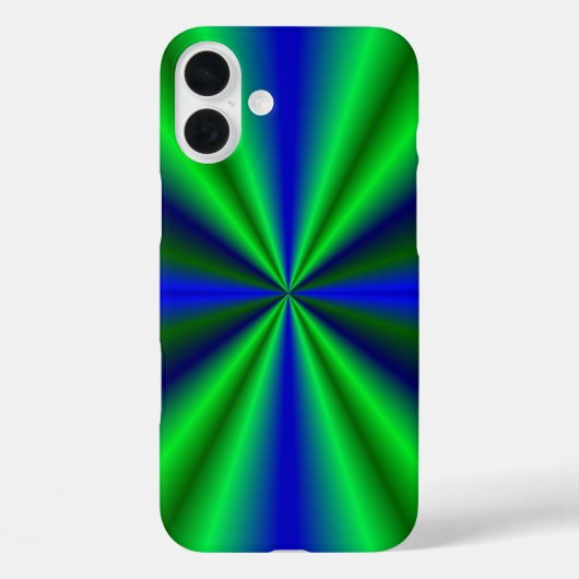 blau grün Regenbogen Case-Mate iPhoneケース (裏面)