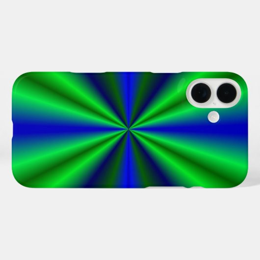 blau grün Regenbogen Case-Mate iPhoneケース (裏面 (横))