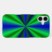 blau grün Regenbogen iPhoneケース (裏面横)