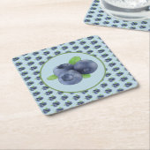 Blaubeeren  スクエアペーパーコースター (アングル)