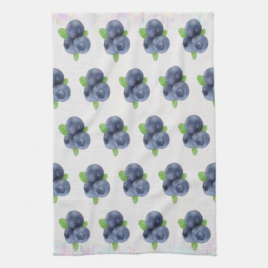 Blaubeeren Geschirrtuch キッチンタオル (縦)