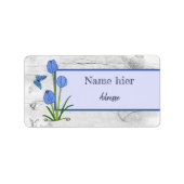 Blaublume Adressaufkleber ラベル (正面)