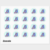 Blaue Eule ラウンドシール (シート)