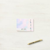 blaue Girlande Post-it Klebezettel ポストイット (デスク上)