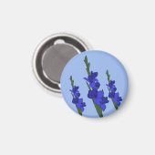 Blaue Gladiole  マグネット (正面/裏面)