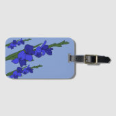Blaue Gladiole ラゲッジタグ (正面横)