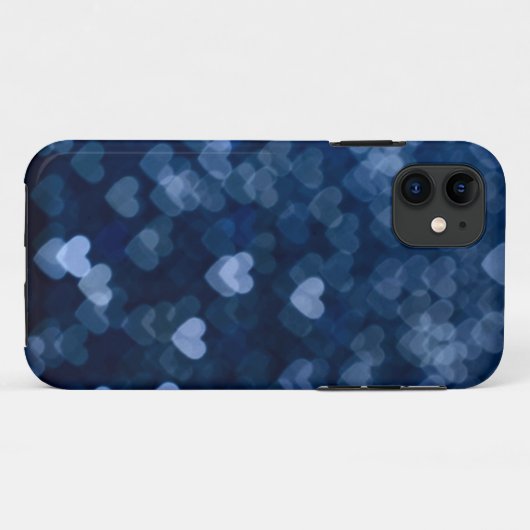blaue Herzen Case-Mate iPhoneケース (裏面(横))