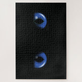 blaue Katzenaugen ジグソーパズル (縦)