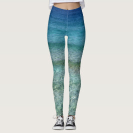 blaue moderne Leggings mit Meer レギンス