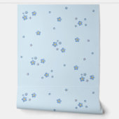 Blaue Vergissmeinnicht Blüten - Aquarell-Design  壁紙 (ほどく)