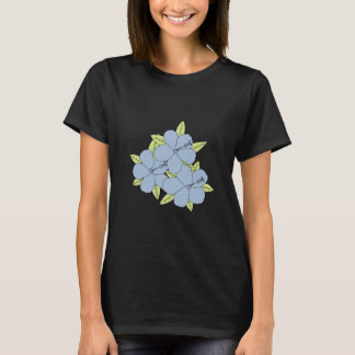 Blauer Hibiskus Tシャツ