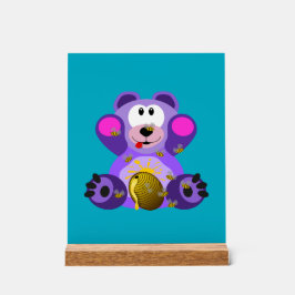 Blauer Honig Bär アクリルサイン