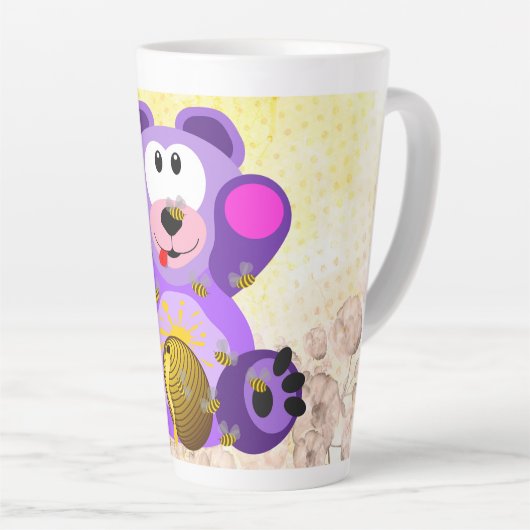 Blauer Honig Bär カフェラテマグ (右アングル)