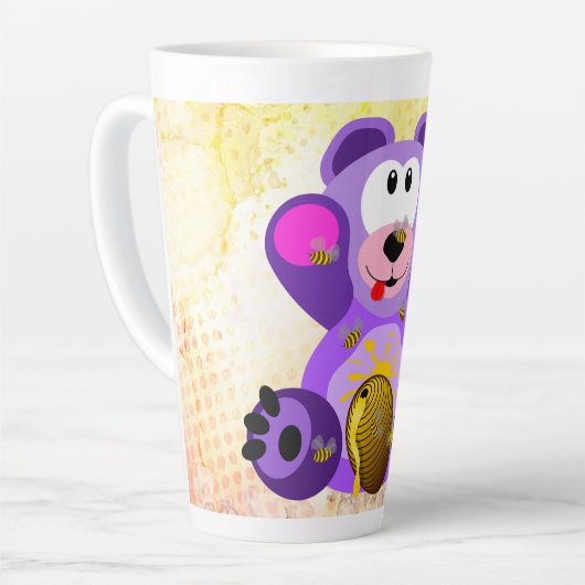 Blauer Honig Bär カフェラテマグ (左アングル)