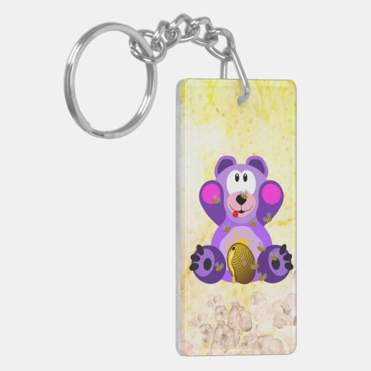 Blauer Honig Bär キーホルダー (正面左)