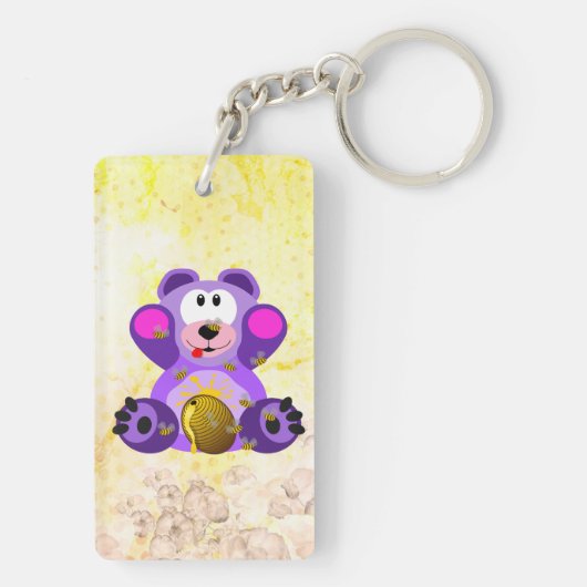 Blauer Honig Bär キーホルダー (裏面)
