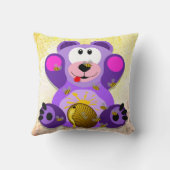 Blauer Honig Bär クッション (裏面)