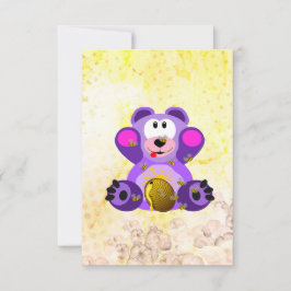 Blauer Honig Bär サンキューカード