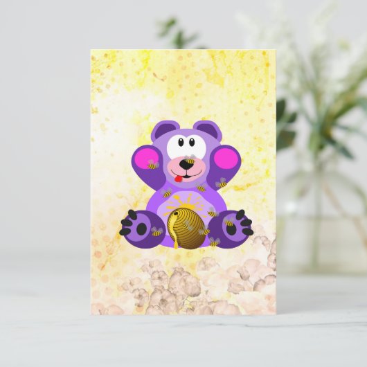 Blauer Honig Bär サンキューカード (スタンド正面)