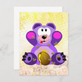 Blauer Honig Bär サンキューカード (正面/裏面)