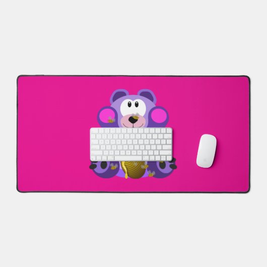 Blauer Honig Bär デスクマット (キーボード&マウス)