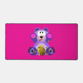 Blauer Honig Bär デスクマット