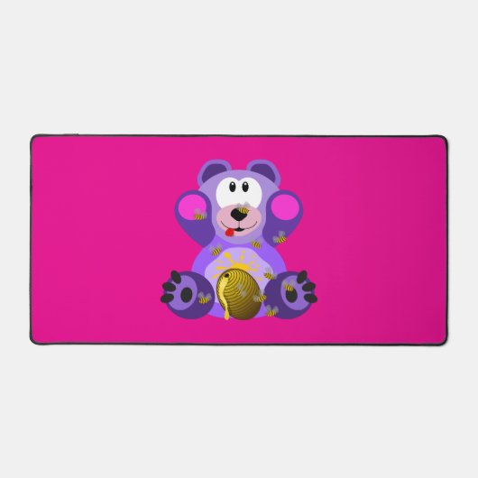 Blauer Honig Bär デスクマット (正面)