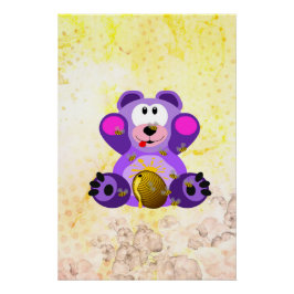 Blauer Honig Bär ポスター