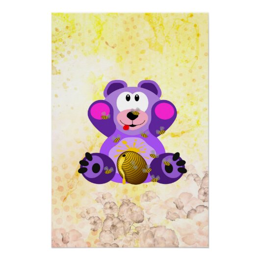 Blauer Honig Bär ポスター (正面)