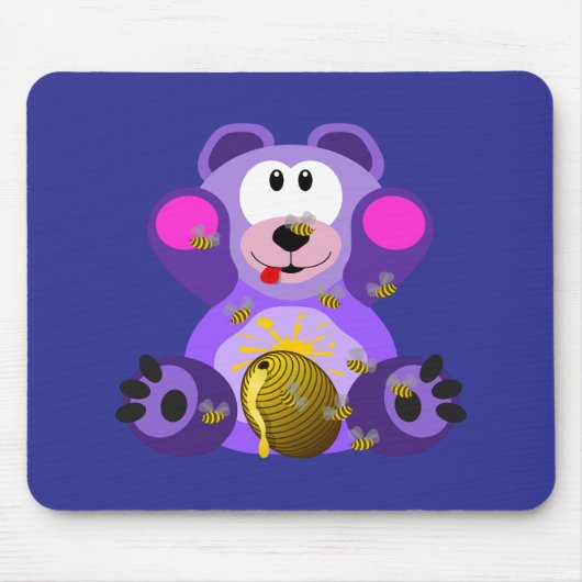 Blauer Honig Bär マウスパッド (正面)
