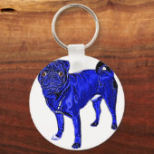 Blauer Mops キーホルダー (正面)