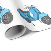 Blauer Motorroller ラッピングペーパー (ロールコーナー)