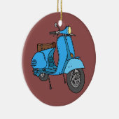 Blauer Motorroller (Vespa) セラミックオーナメント (右)
