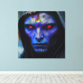 Blauer Wächter der Galaxy キャンバスプリント (インサイチュ (ウッドフロア))