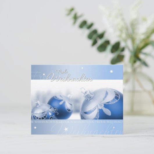 Blauer Weihnachtstraum ポストカード (スタンド正面)